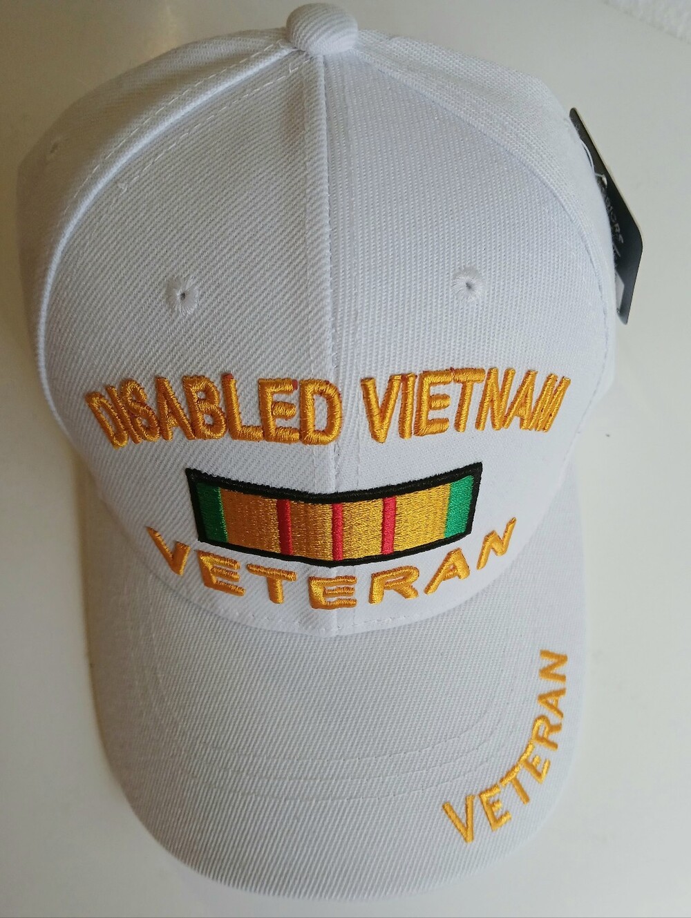 Disabled Vietnam Veteran Hat (White)